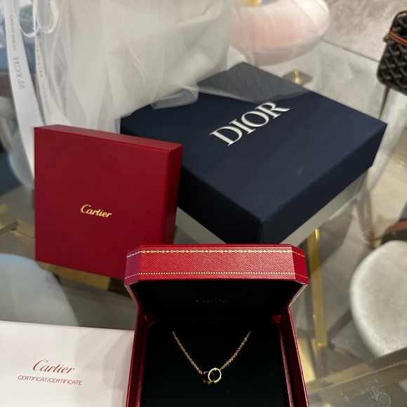 Cartier Gold Interlocking Necklace - Picture 2 of 2